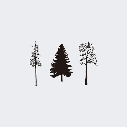 Waterproof Temporary Tattoo Stickers Forest Tree Natural Black And White Plant Arm Wrist Men And Women Tattoo Sticker Fake Tattoo