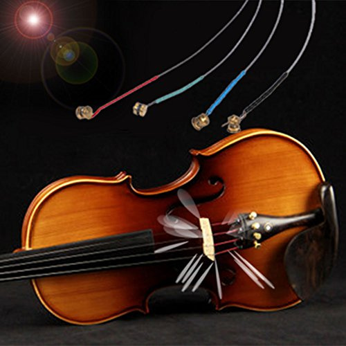 Cuerdas de violín AMZLORD 4/4 cuerdas de acero para violín profesional núcleo de E-A-D-G piezas de instrumentos musicales accesorios de violín de aluminio