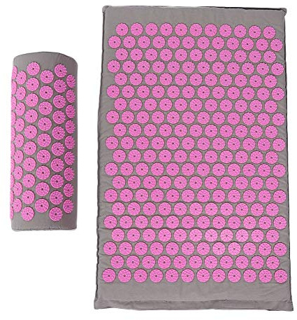 Tappetino Per Massaggio, Tappetino Per Yoga Per Massaggio con Agopuntura, Tappetino Per Massaggio Shiatsu, Cuscino 68 X 42 Cm Per Casa E Ufficio(rosa)