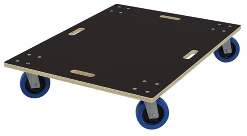 HAGO24 Möbelroller ohne Bremse in 60x80cm I Schwerlast-Rollbrett bis 800kg I Möbel-Transportroller mit Griffmulden I hochwertiger Rollwagen für Umzug I Stabile Transporthilfe mit Rollen