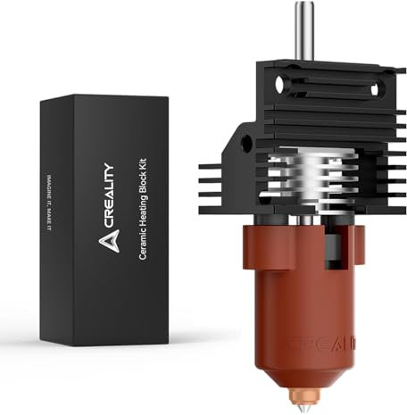 Creality Offizielle K1 SE/K1C/K1 Max/K1 Upgrade Keramik Heizblock Kit, Schnellwechsel-Düsen-Kit, unterstützt 300 °C Hochtemperatur und Hochgeschwindigkeits Druck Hotend Kit (Terminal ohne Schnalle)