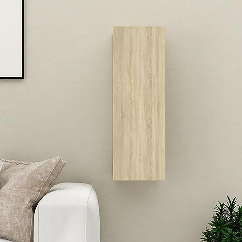 ShGaxin TV-skåp, TV-bord, TV-skåp, TV-skåp, TV-bord, TV-bord, vardagsrumsmöbler, vardagsrumsbord TV, spånskiva i ek Sonoma 30,5 x 30 x 90 cm