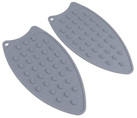 Jwthee Silikon-Bügeleisenauflage, Bügelmatte, hitzebeständige Unterlage, hitzebeständige Matte, Mehrzweckunterlage, Bügelbrettmatte, Auflageauflage für Bügelbrett (Grau)