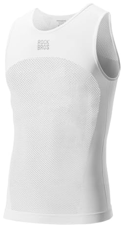 ROCKBROS Camiseta Interior Ciclismo para Hombre Ultraligero, Camiseta Deportiva sin Mangas de Verano Transpirable Secado Rápido, Ropa Interior Bicicleta Running, M-XXL
