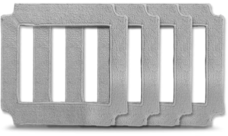 Mamibot W120-DP - Paños de fibra alta (4 unidades), color gris