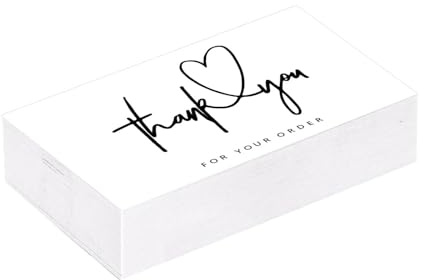 Pixaro 100 Stück Dankeskarten - Thank you cards mit atemberaubenden leere innenseite der karte,Aquarell design dankeskarten,danke karten für Erntedankfest, Weihnachten