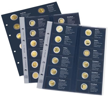 Leuchtturm Nachtrag 2024 für Münzalbum Classic-Optima, €uropas 2-€URO-Gedenkmünzen