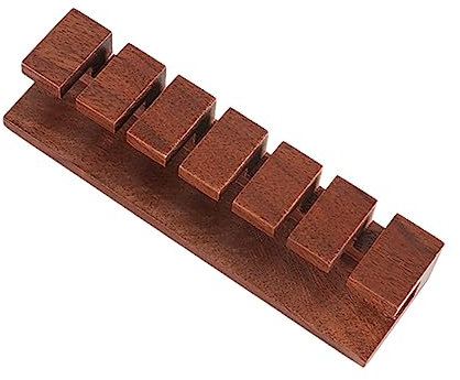 OSALADI Wood Cable Holder Cable Management Clip Black Walnut Wire Holder Sturdy Solid Wood Cord Clip for Office and Home Use
