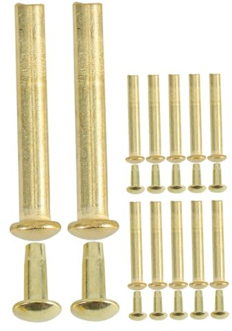 MAGICLULU 12sets Kit Riparazione Ventaglio Perni e Rivetti in Metallo Resistenti Per Manutenzione Facile e Sostituzione Veloce Componenti Shaft