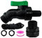 perfk Set di Rubinetto per barile di Pioggia, Set di deviatore per barile d'Acqua, connettore da 3/4 di Pollice, Installazione Semplice, Rubinetto, 2.06 Centimetri