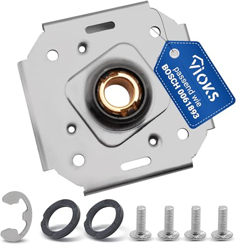 VIOKS Roulement d'essieu de rechange pour Bosch Siemеns 00618931 00600428 - Roulement à tambour - Kit de roulement d'arbre à tambour - Pour sèche-linge, sèche-linge à condensation