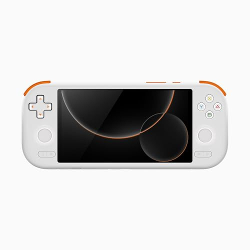MANGMI AIR X Android 14 Retro Handheld Game Console – Qualcomm Snapdragon 662, 5.5 1080P IPS Touchscreen, RGB Hall Effect Joysticks, 5000mAh Battery, 4GB RAM 64GB ROM, Wi-Fi, Bluetooth (White)