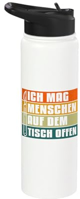Ich Mag Menschen auf Dem Tisch Open Scalpel Hospital Stainless Steel Insulated Water Bottle