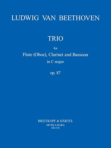 Trio C-dur op. 87 - Ausgabe für Flöte (Oboe), Klarinette, Fagott (MR 2156)