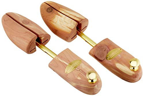 Schlesinger – Premium Herren Schuhspanner aus edlem Zedernholz für Lederschuhe und Sneaker. Modell König. Größe 39 – 48 in Silber oder Messing.