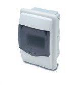 FAMATEL 3504 – Scatola incasso per automatico 1 – 4 moduli porta trasparente
