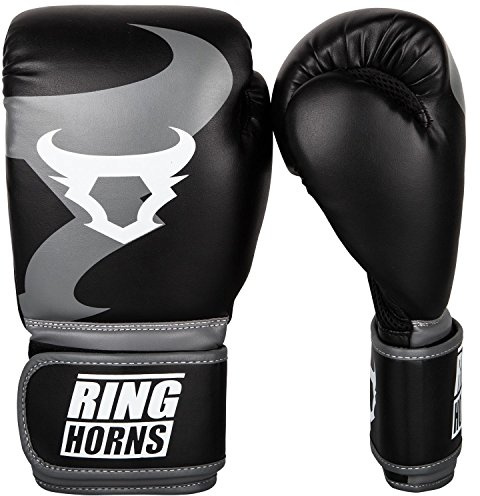 Ringhorns, Charger boxhandskar, unisex vuxna, 25 ml, svart