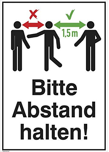 SafetyMarking 21.G8213 Abstand halten Hinweisschild