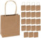 Idena 60057 - Papiertüten, 20 Stück, 18 x 8 x 21 cm, Geschenktüten, Kraftpapier Tüten, Basteltüten zum Verzieren und Verschenken