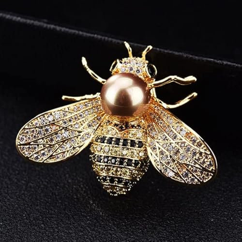 MITAR Insecte Série Broche Femmes Petite Abeille Broches Cristal Strass Broche Broche Bijoux Cadeaux pour Fille