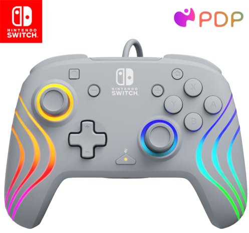 Official Switch Afterglow Wave Wired Controller - Grey