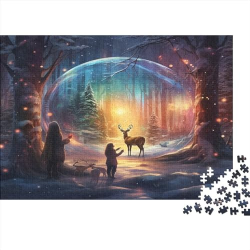 Puzzle Forêt Enchantée pour Adultes Amusant 1000 Pièces Jouet Jeu Intellectuel Jeu éducatif Défi Éducatif 1000 pièces (75x50cm)