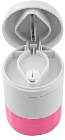 Tablettenschneider, Pillenteiler, Tabletten Zerkleinern, Tablettenteiler Tablettenmörser Tablettenschneider, Medikamententeiler mit Aufbewahrungsfach