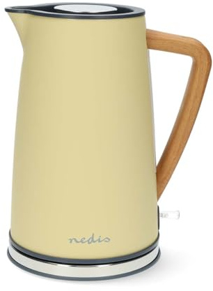 Bollitore elettrico - 1,7 l - Soft Touch - Giallo - Rotazione di 360 gradi - Elemento riscaldante nascosto - Strix Controller - Boil-dry protection