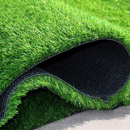 Realistische Kunstrasenmatte 2x5m Kunstrasen Teppich 2cm Superdichter Kunstrasen, for Terrasse, Garten, Rasen, Hochzeit, Dekoration (Color : Green, Size : 2x9m(6.56x29.52ft))