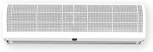JAVPTAV Wandventilator, Luftvorhang for den Innenbereich, einstellbare Windrichtung, stabile und gleichmäßige Windgeschwindigkeit, 2 Windgeschwindigkeiten, Fernbedienung mit Knopfschalter