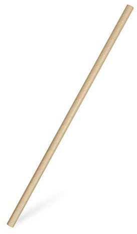 VEPATIM 1000 Papiertrinkhalme für Kaltgetränke gerade natur 20 cm Ø 6 mm