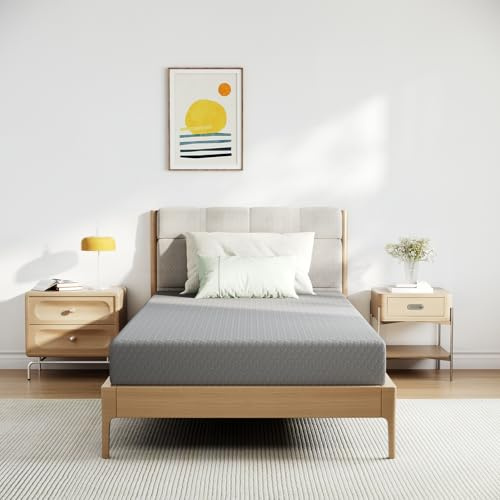 Novilla Twin Mattress for Kids, 5 Inch Twin Size Mattresses with Gel-Infused Memory Foam & Pressure-Relieving Foam for Cool Touch & Edge Support Mattress in a Box CertiPUR-US Certified