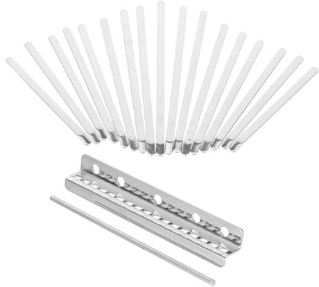 Supvox Kalimba Daumenklavier Tasten DIY Mbira Kit Manganstahl Reparaturteile Mit Skala Für Anfänger Und Profis