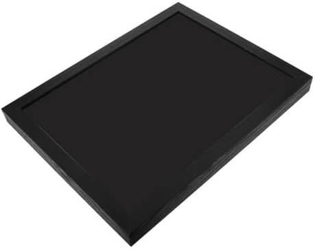 Cornice Portamaglietta per Abbigliamento Sportivo 14x11 in Legno Nero | Jersey e Maglia, Esposizione da Desktop, Display Chiaro e Spazio Vasto