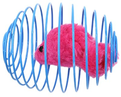 Kätzchen-Federspielzeug, Mit Elastischem Design, 8,5 Cm Aufgeklappte Größe, Interaktives Katzen-Federspielzeug, Dehnbares Spiral-Katzenspielzeug, Bunt Und Lustig, Für Zuhause, Spielen Im Freien, Train