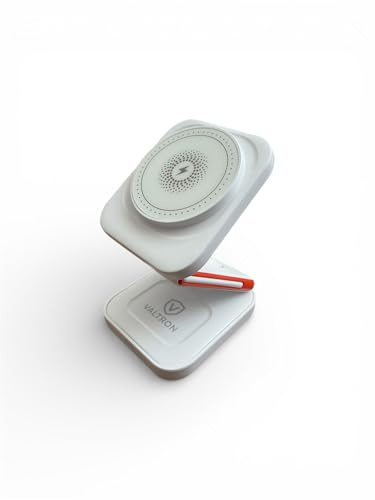 Valtron MagFold Chargeur sans fil 3 en 1 pour téléphone, montre intelligente et écouteurs Blanc 15 W