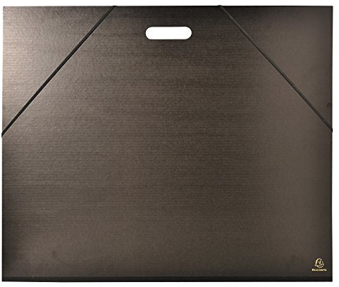 Exacompta 548900E Cartelle Porta Disegni, Colore Nero