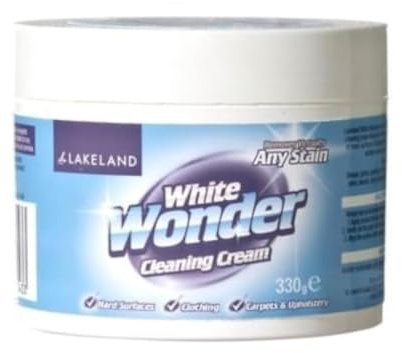 Lakeland White Wonder Stain Cleaning Cream 330g – Removes Virtually Any Stain From Most Materials