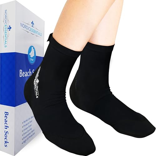 Nordic Essentials Beach Socks 1p (Medium, Black)