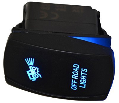 E Support 12V 24V Voiture Lumière Bleu LED Barre Lumineuse Interrupteur à Bascule Commutateur de Voiture Tableau Bord Interrupteur Offroad Light