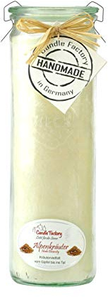 Candle Factory Big-Jumbo Kerze im Weck-Glas mit Duft Alpenkräuter 306-093