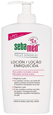 Sebamed Körperlotion 750 ml, die Öl-in-Wasser-Emulsion bewahrt den natürlichen Feuchtigkeitsgehalt der Haut, stärkt und schützt den Säureschutzmantel der Haut, für empfindliche Haut