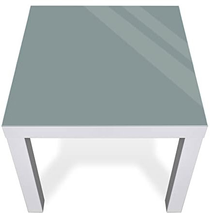 banjado® Glasplatte Grau 55 x 55 cm für Tisch/Tischplatte aus Sicherheitsglas kompatibel mit IKEA Tisch Lack/Tischplatte Glas für Beistelltisch, Couchtisch