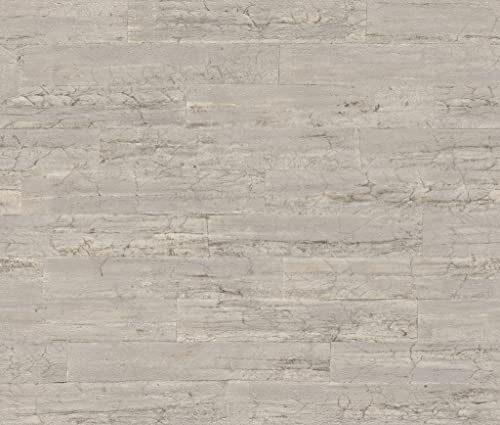 Rasch Tapete 537024 - Vliestapete in Hellgrau mit Holzoptik aus der Kollektion Curiosity - 10,05m x 0,53m (LxB)