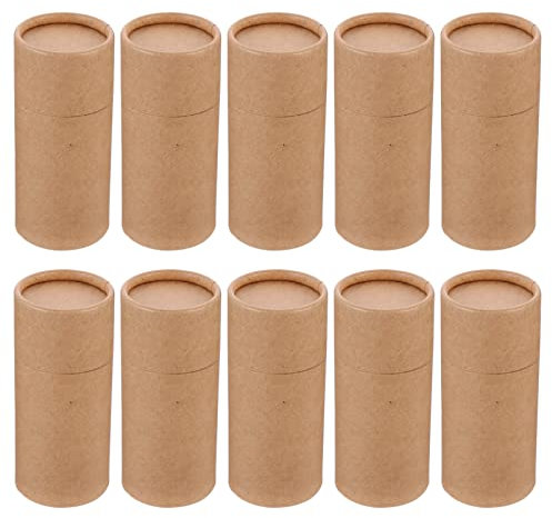 Beavorty 10stücke Kraftpapier-zylinderverpackung Für Ätherische Öle Tee Und Kleine Papierboxen Mit Separater Aufbewahrung Für Verschiedene Anlässe