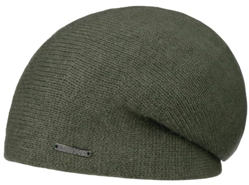 Stetson Shirley Kaschmir Strickmütze Oversize-Baske Unifarben Damen Herren Herbst Winter