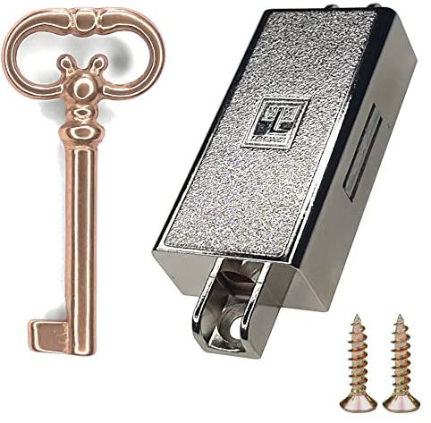 cyclingcolors Serratura per armadio a stringa mobili chiave ottone oro arredamento buffet armadio antichi anta, Destra