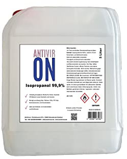 Antiviron 5L Isopropanol Isopropylalkohol 99,9% IPA 2-Propanol Fettlöser Entfetter Reinigungsalkohol