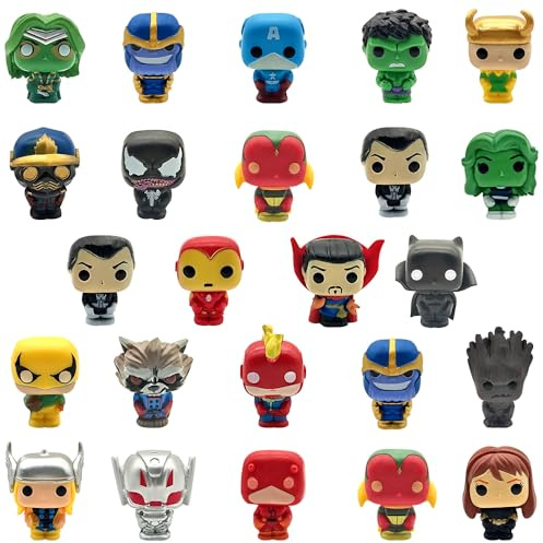 Joyday Action Figures, 24 PCS Mini Figures Toy Set, 1.38 Inch PVC Cake Topper Figures Decorations, Gift for Kids in Birthday Party, Christmas Day, Easter Day