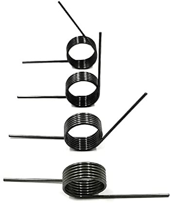 Zugfedern, 10 Stück Torsionsfeder, V-förmige Feder, kleine Torsionsfeder, Drahtdurchmesser 0,5 mm, Außendurchmesser 2,5–6 mm, Winkel 60–180 Grad (Farbe: 0,5 x 3 mm, 3 Runden (90 Grad)) (Color : 0.5x3
